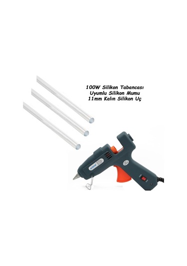 Sıcak Mum Silikon Tabancası 60w - 100w 2 Kademeli Anahtarlı