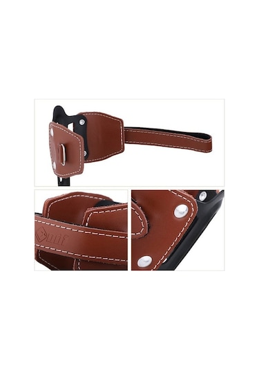 Dancemonkey Odı Kahverengi İnek Derisi Şişe Kafesi Montajlı Su Şişesi Tutucu, Vidalı - Kahverengi Acid Yeşili