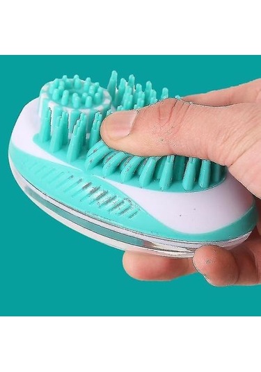 Pet Tarak Fırçalar Pet Banyo Fırça Köpek Masaj Fırçası Evrensel Banyo Fırçası Temizlik Malzemeleri Güzellik Yeşil