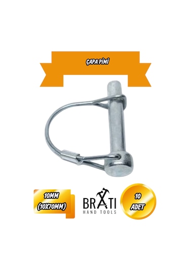 Çapa Pimi Uzun Yaylı Çapa Pimi 10 Mm 10 Adet