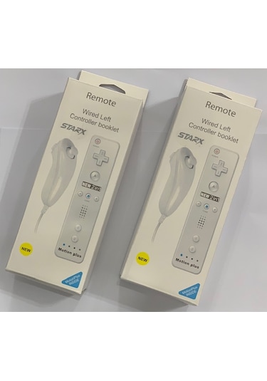 Wii 2 In 1 Remote + Nunchuk Controller Motion Plus