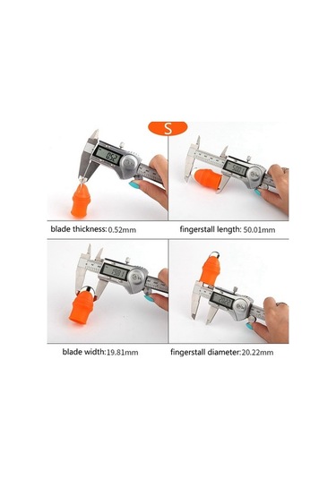 Ulzyvf Lebihmurah 5134 Bahçecilik Meyveler İçin Parmaklı Silikon Başparmak Bıçağı Vege-s, Silikonlu Tasarım