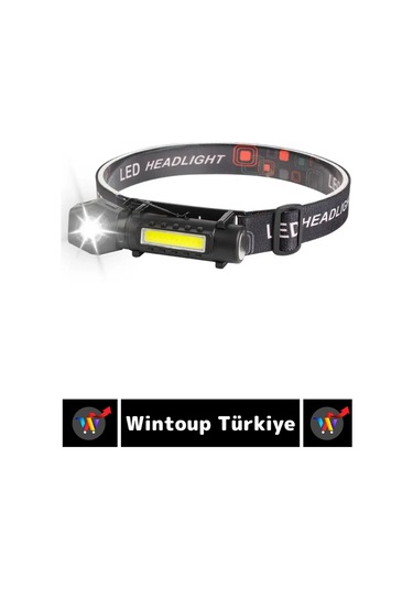 Profesyonel Kamp Avcı Balıkçı Deprem Güçlü Işık Mıknatıslı Sabitleme Şarjlı 215 Lümen Kafa Lambası Çok Renkli