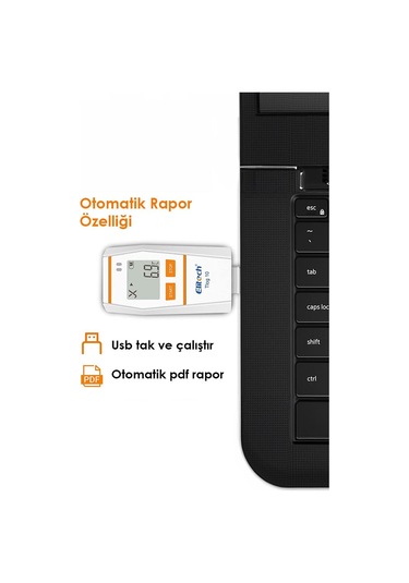 Elitech Hassas Sıcaklık Kayıt Cihazı Otomatik Rapor Datalogger Tlog10 Thr378