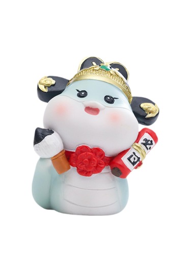 Suntek Çin Yeni Yılı Yılan Heykelciği Dekoratif Açık-mavi