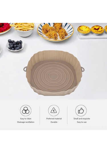 Hfambition Yemek Kalitesi Silikon Kapsama, Hava Fritözü/ Fırın/ Mikrodalga İçin Uygulanabilir, Yağ Ve Su Geçirmez, Yeniden Kullanılabilir, 7.8 İnç Diğer