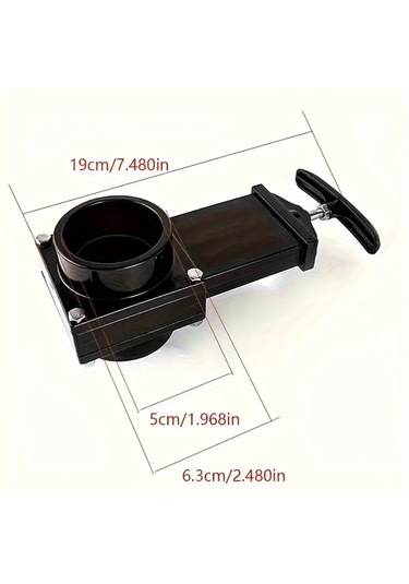 Xuweiwei Karavan Tahliye Valfi Siyah Manuel Tatlısu Vanası Atık Su Vanası Karavan Dönüşüm Aksesuarları