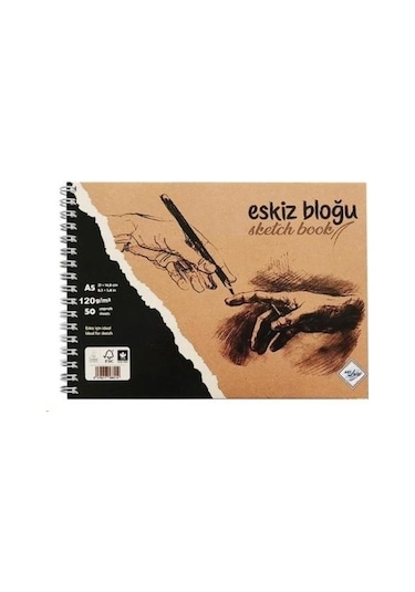 Art Liva Eskiz Ve Çizim Defteri Spiralli 50 Sayfa A5 120gr
