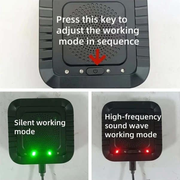 Trendooze Sunshine022 2025 Ses Dalgası Teknolojili Usb Haşere Kovucu 2li Set Böcek Sinek Fare