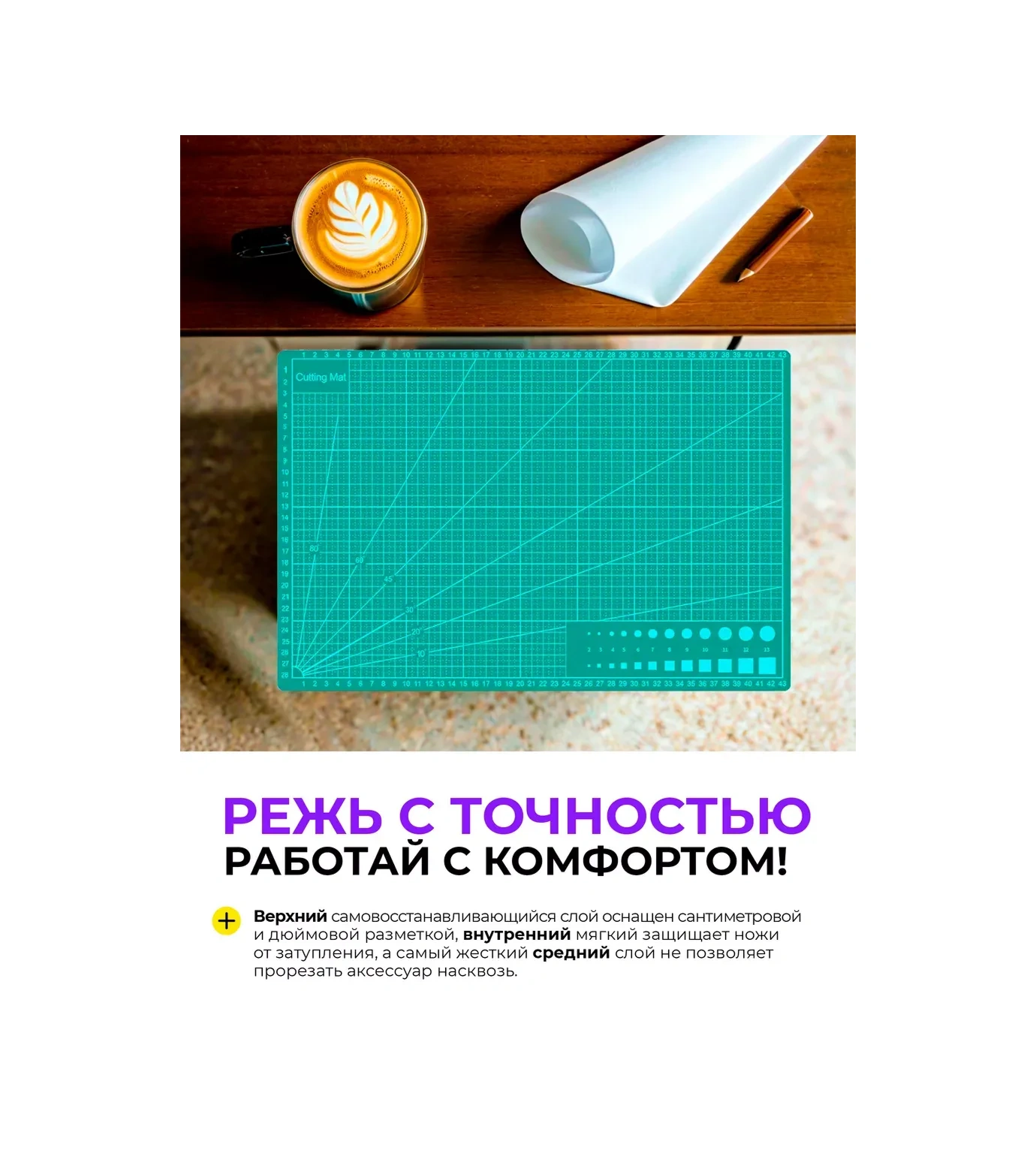 Supretto Ofis Bıçağı İçin Kesim Matı 463471226