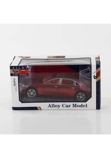 1:24 Ölçek 4 Kapısı Kaput Ve Bagajı Açılan Diecast Model Kırmızı