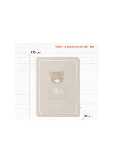 Gezenbebe Hero Nakışlı Bebek Ve Çocuk Yorganı 100x135
