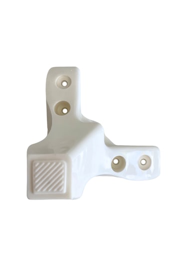 Lükens Beyaz 8cm Plastik Ayak Mobilya Masa Ve Dolap Ayağı 8cm Beyaz 4 Adet Beyaz