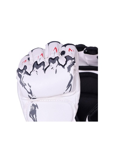 Suntek Mma Eldiven Kickboks Eldiveni Ayarlanabilir Bilek Bandı Beyaz