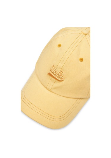 Ucla Fortuno Sarı Baseball Cap Nakışlı - Unisex Şapka Sarı