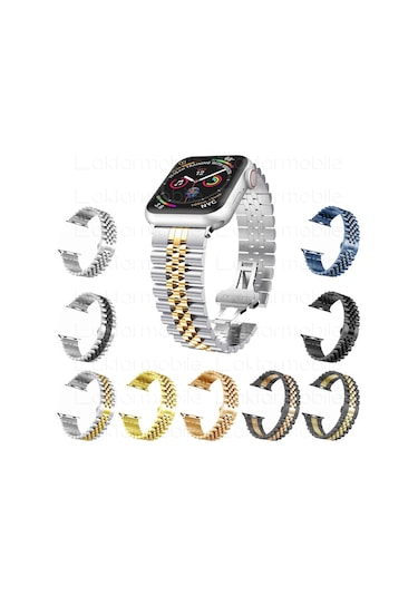 Apple Uyumlu  Watch Metal Kordon Kayış Jubilee Bilezik