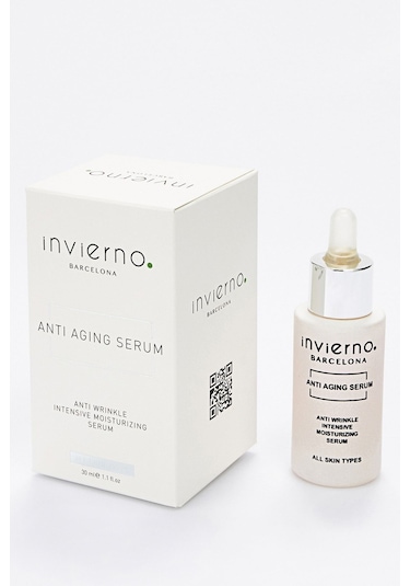 Invierno Barcelona Llc. Yaşlanma Kırışıklık Önlemeye Yardımcı Nemlendirici Anti Aging Serum Hyaluronik Asit Collagen 30ml