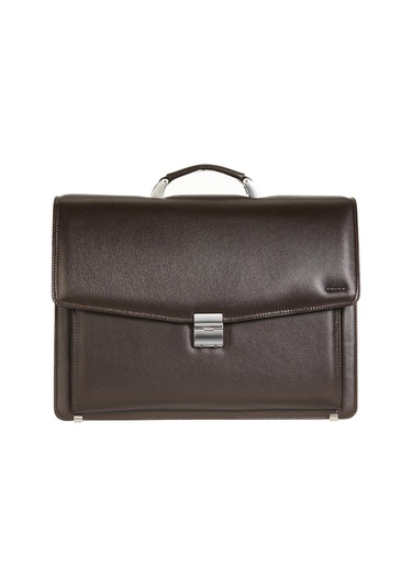 4211 Hakiki Deri Laptop Bölmeli Evrak Çantası Kahverengi-135028 Siyah