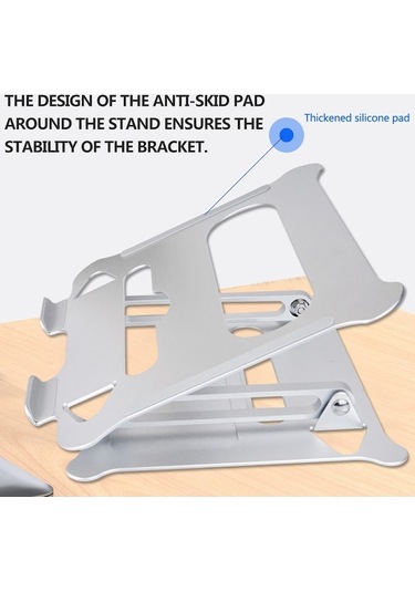 Pazly Alüminyum Dizüstü Bilgisayar Standı Toptan, Katlanabilir Bilgisayar Destek, Boyun Omurga Koruyucu Stand
