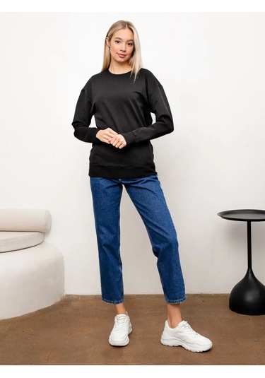 Berkut-ol Sweatshirt Basit Kapüşon Süetli 98755515 Siyah