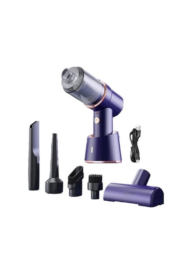 Yifomall Kablosuz Araç Vakumu - Güçlü Emiş, Üfleme Ve Şarjlı Tip-c Şarj Ünitesi İle 3 Nozullu