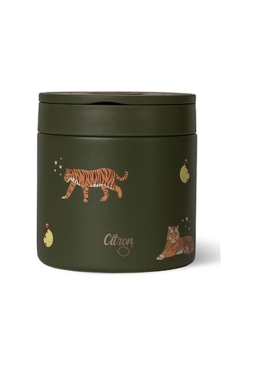 Citron Vakumlu Paslanmaz Çelik Yemek Termosu 350 Ml - Tiger Siyah