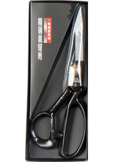 Terzi Makası Siyah Metal Saplı 8 Numara