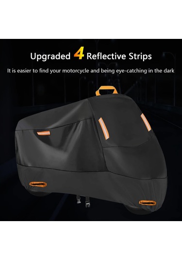 Suntek 210D Motosiklet Örtüsü Rüzgar Geçirmez Tokalar Koruyucu M
