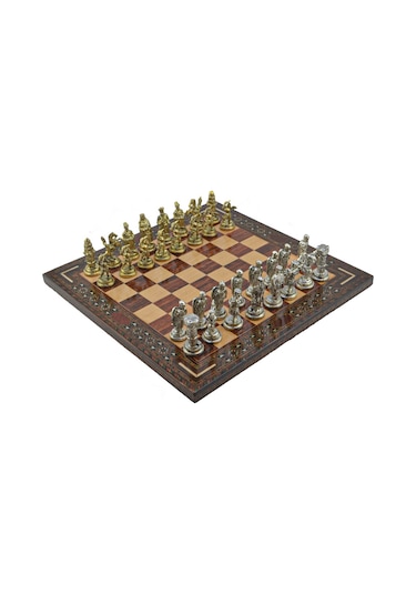 Gifthome Metal Satranç Takımı-seti Orta Osmanlı ve bizans Parlak