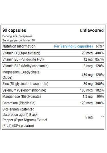 Mutant Zm8+ Zma Zinc Magnesium Bisglycinate Selenium 90 Caps