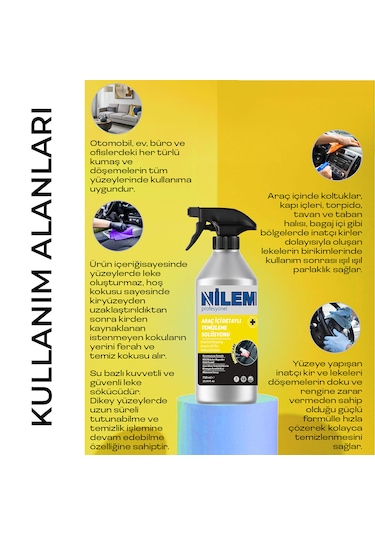 Nilem Profesyonel Araç İçi Detaylı Temizleme Solüsyonu 750 Ml