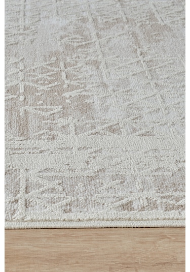 Kaşmir Halı 7/24 Sahara Marta Bej 120x180 CM Salon Mutfak Halısı Yolluk Kilim