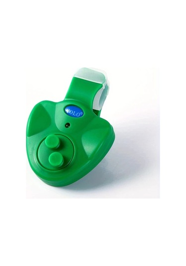 Fochsia Yeşil 1 Adet Şarjsiz Düğme Pilli Gündüz Gece Balıkçılık İçin Sesli Oltası Alarmı