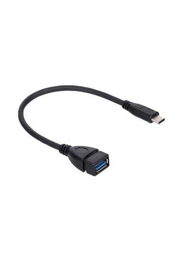 Springsun Usb3.0 Type-c Dönüştürücü Kablosu - Otg Fonksiyonlu, 25cm Siyah, Cep Telefonu Ve Tablet Uyumlu