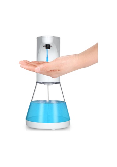 Leezsing Otomatik Sabunluk Temassız Sıvı Şampuan Duş Jeli Losyon Otomatik Dağıtıcı Kızılötesi Hareket Sensörü Banyo Tuvalet Otel 480ml/16.9oz--beyaz