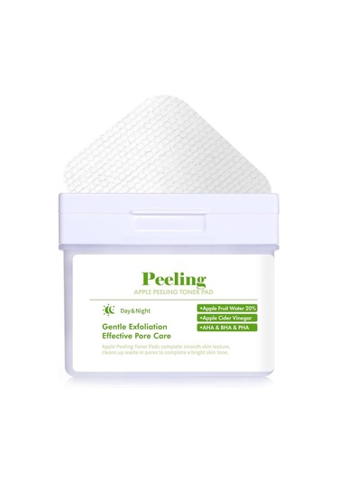 Dermal Elma Özlü Gözenek Temizleyici Aydınlatıcı Peeling Tonik Toner Pedi 80 Adet