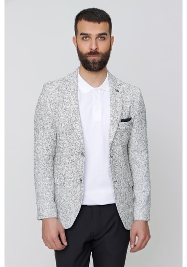 C 612 Slim Fit Siyah Spor Ceket Siyah