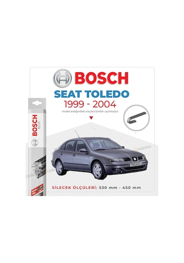 Bosch Eco Seat Toledo 1999 - 2004 Silecek Takımı