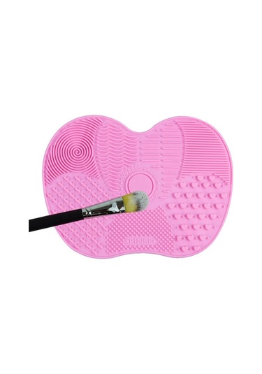 Pratik Kolay Makyaj Fırçası Temizleme Matı Aparatı Aleti Küçük 4 Diğer