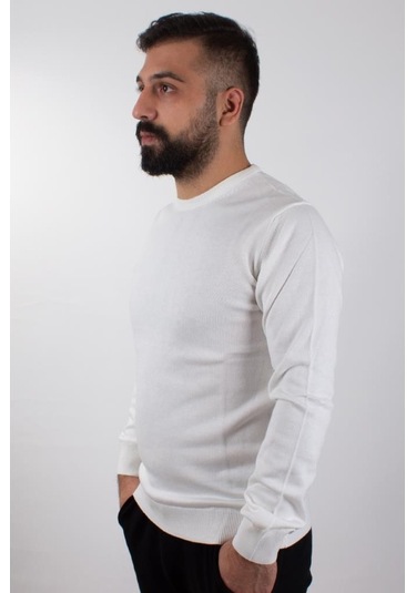 Twister 3621 Ekru Bisiklet Yaka Erkek Kazak