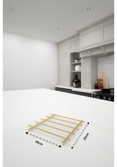 Lüks Tasarım Paslanmaz Kare Gold Nihale