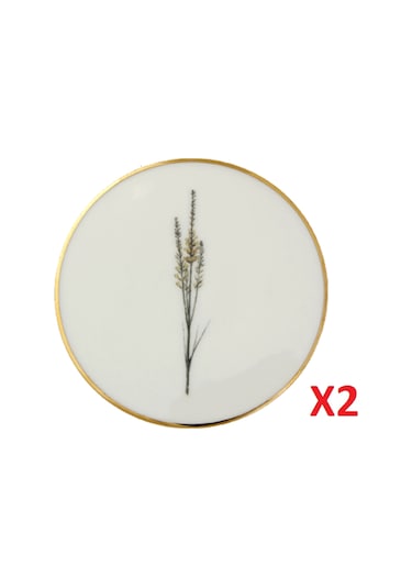 Porland Botanical Desen Bardak Altlığı 10cm 2'li 04ALM006631 Çok Renkli