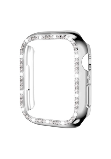 Smcase  Apple Uyumlu  Watch  40 MM  Taşlı Gard Koruma Kapak