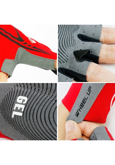 Yuntech01 Sürekli Rengi Siyah L Beden Spandex Jel Mikrofiber Ergonomik Antipatik Kısa Parmak Bisiklet Eldiveni Yürüyüş, Koşu, Sürüş, Kamp, Balıkçılık, Dağcılık İçin Uygun Siyah