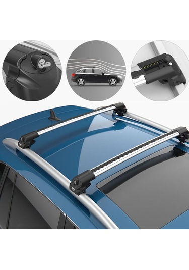 Kilitli Ara Atkı Cross Bar Tavan Ara Barı Gri