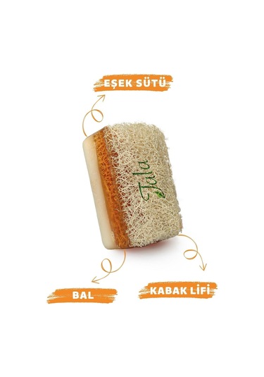 Tala %100 El Yapımı Doğal Kabak Lifli Ballı Eşek Sütü Sabunu 2'li Paket 120 Gr.x 2 Adet 585848382-2 Eşek Sütü