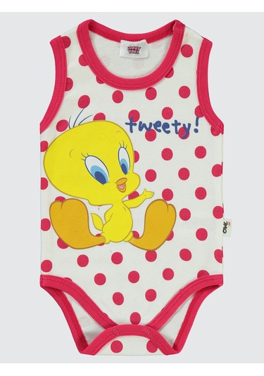 Ciivl Baby Kız Bebek Çıtçıtlı Badi 1-18 Ay Ekru Ekru