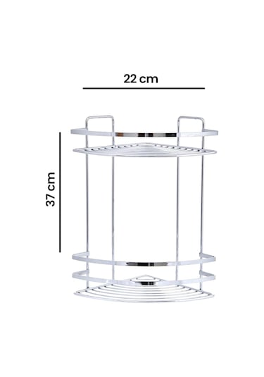 Suntel 2 Katlı Lamalı Duş Rafı Krom