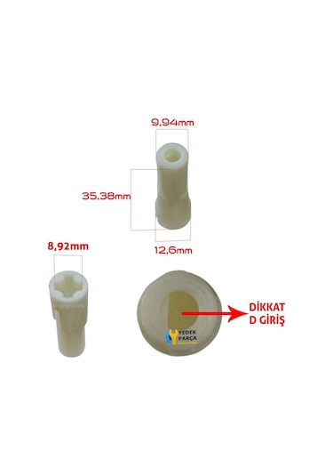 Goldmaster Uyumlu Gm-7212 Twinmix Blender Motor Kavrama Dişlisi Kaplin D Girişli