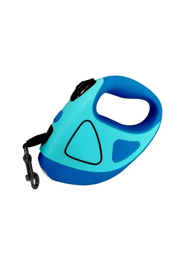 Geeroyoo Led Aydınlatmalı Uzatılabilir Köpek Tasması, Mavi, Büyük Boy, 16ft Mavi